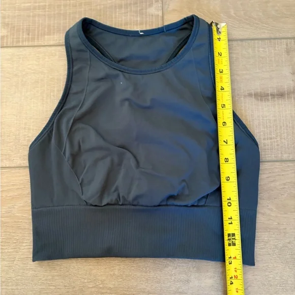Lululemon ebb to train blue longline sports bra size 6 - Picture 3 of 6